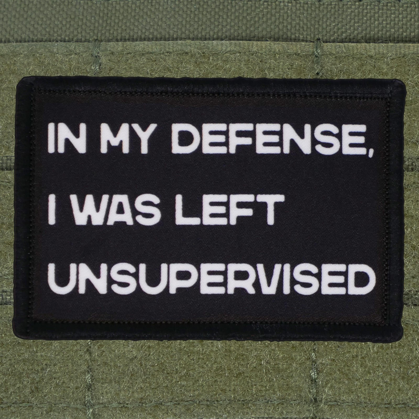 In My Defense Patch Moral Tactical Meme Military Army USA Made Hook & Loop 3x2 In My Defense Patch Moral Tactical Meme Military Army USA Made Hook & Loop 3x2