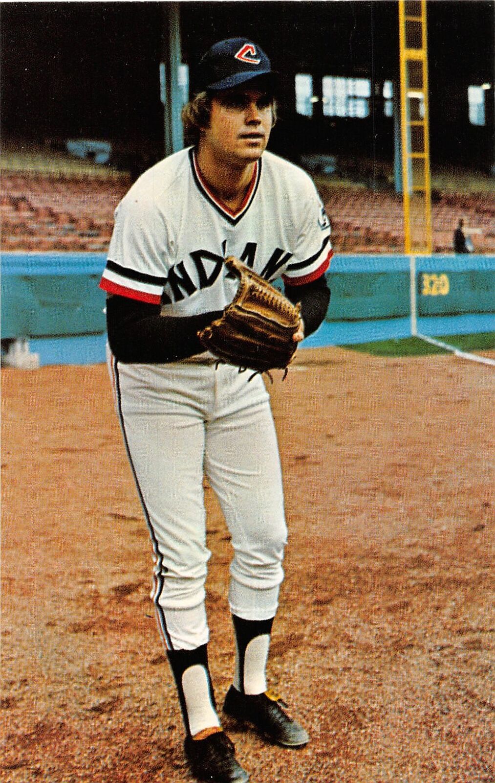 J21/ Cleveland Ohio Postcard c1970s Indians Baseball Team Steve Kline 47