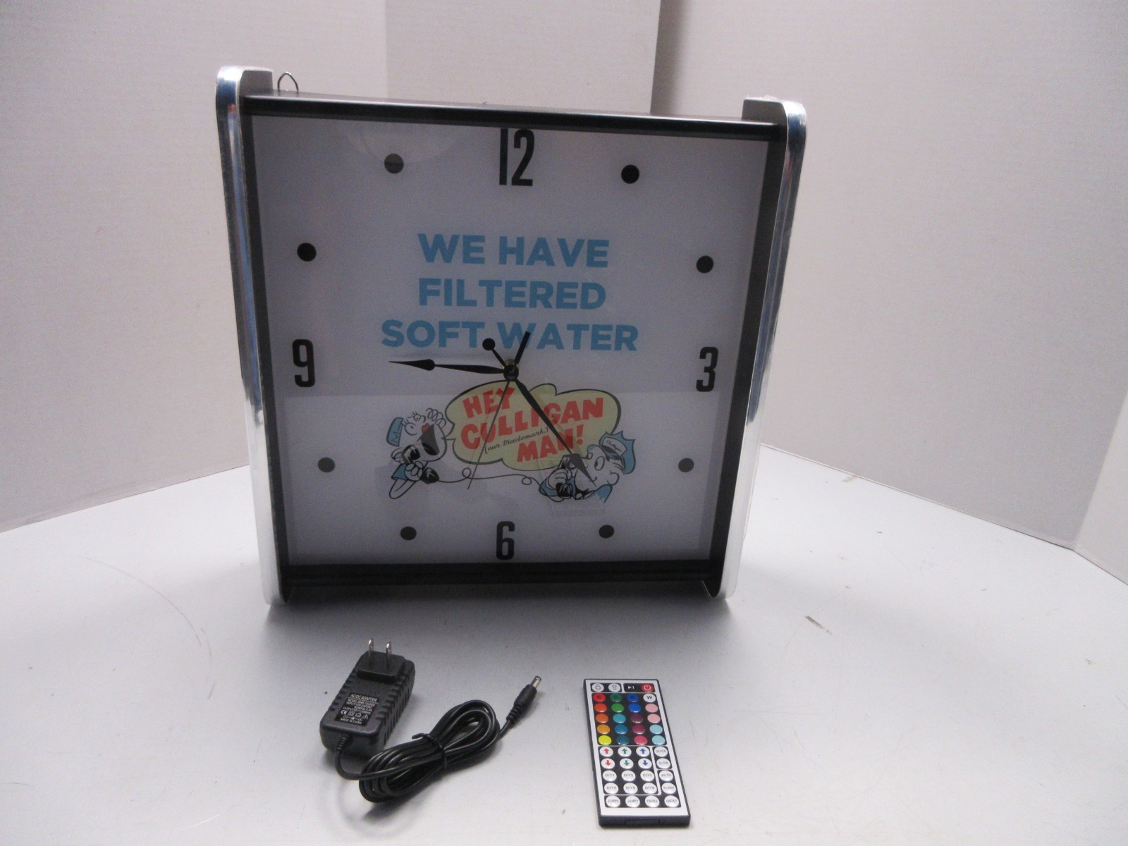 Hey Culligan Man LED light up Advertising wall clock Brand New Hey Culligan Man LED light up Advertising wall clock Brand New
