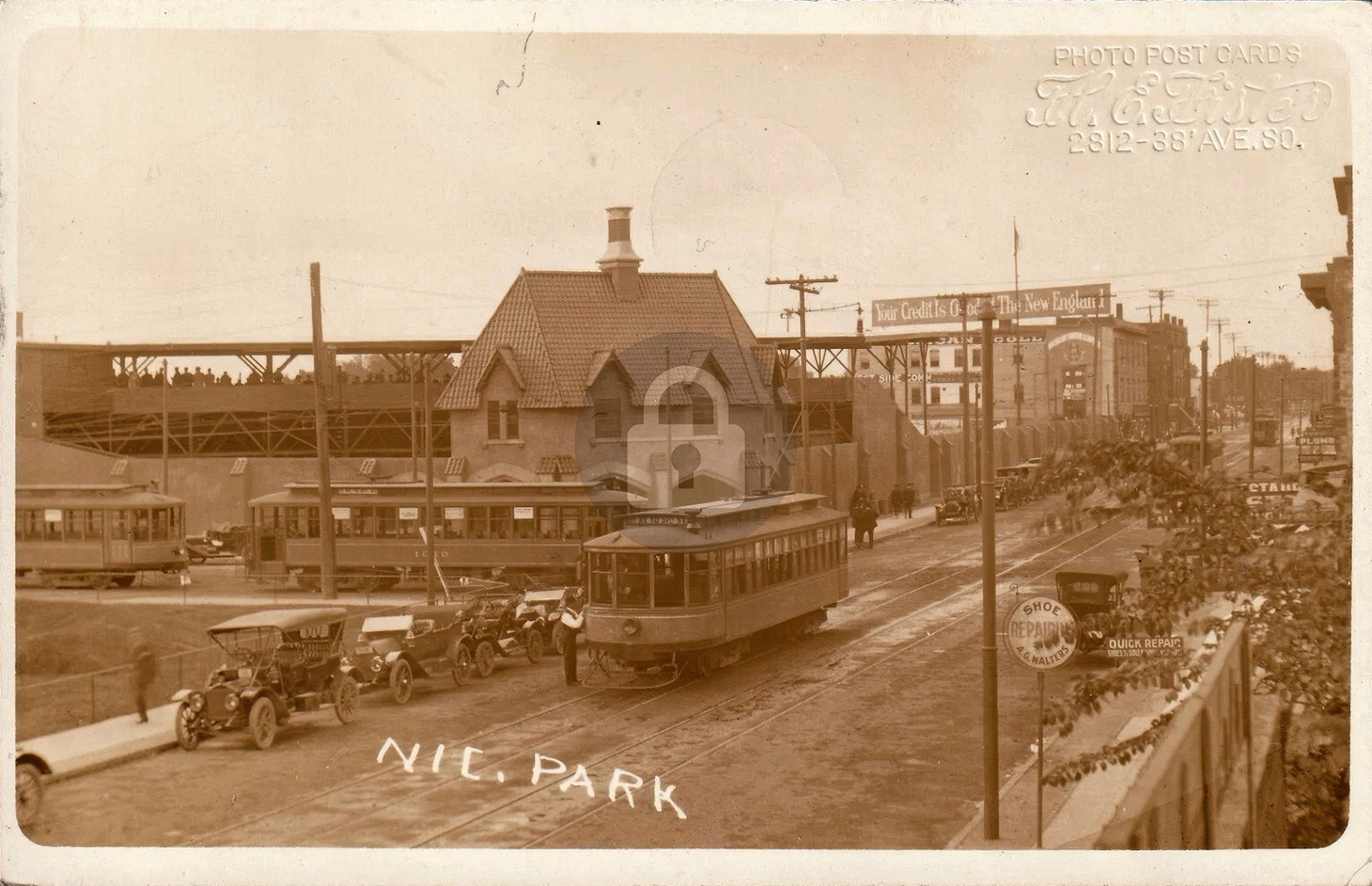 1914 Minneapolis Millers Nicollet Park Baseball Stadium RPPC Photo Postcard COPY 1914 Minneapolis Millers Nicollet Park Baseball Stadium RPPC Photo Postcard COPY