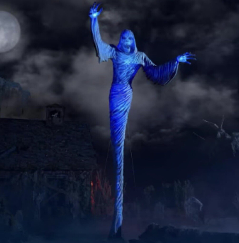 NEW 12FT GIANT HOME ACCENTS HOLIDAY LED ANIMATRONIC TOWERING GHOST HALLOWEEN