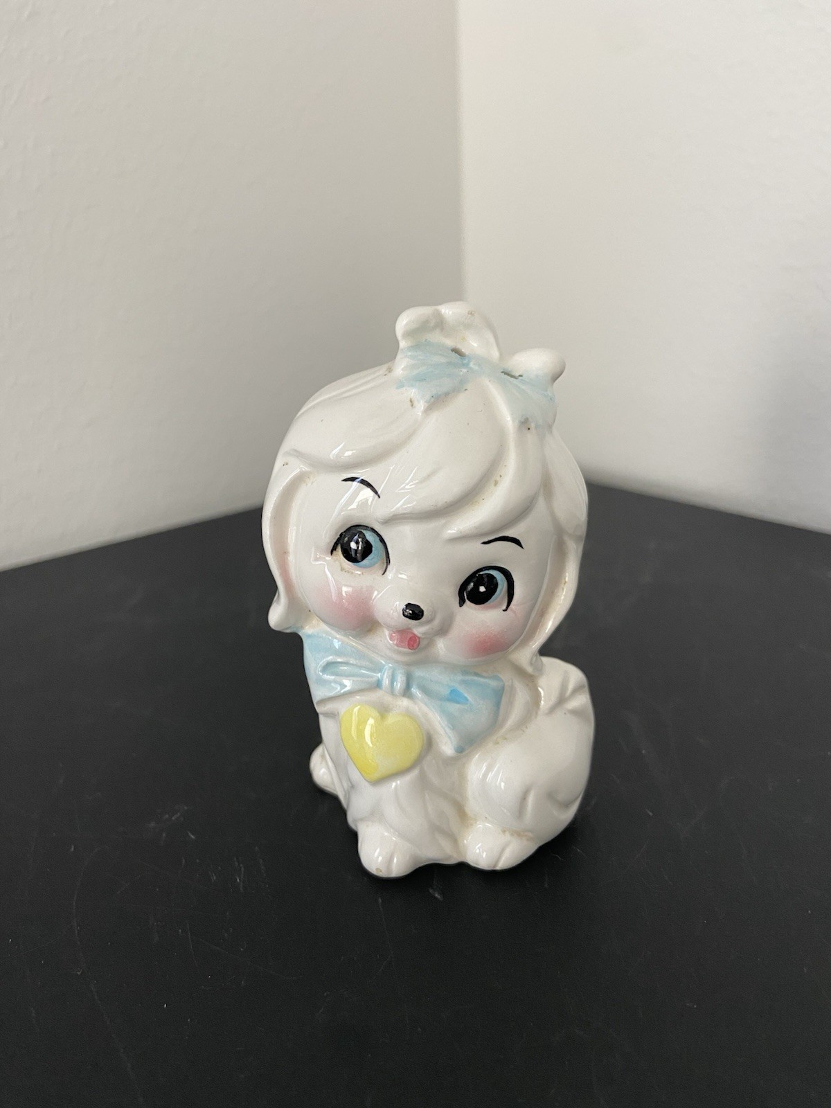 VINTAGE LEFTON MR. TOOTLES MALTESE PUPPY CERAMIC PEPPER SHAKER VINTAGE LEFTON MR. TOOTLES MALTESE PUPPY CERAMIC PEPPER SHAKER