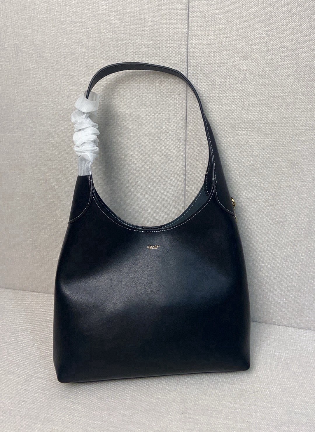 New CO*ACH Brooklyn Shoulder Bag 28 CU068 B4/BK Brass Black Auth New CO*ACH Brooklyn Shoulder Bag 28 CU068 B4/BK Brass Black Auth