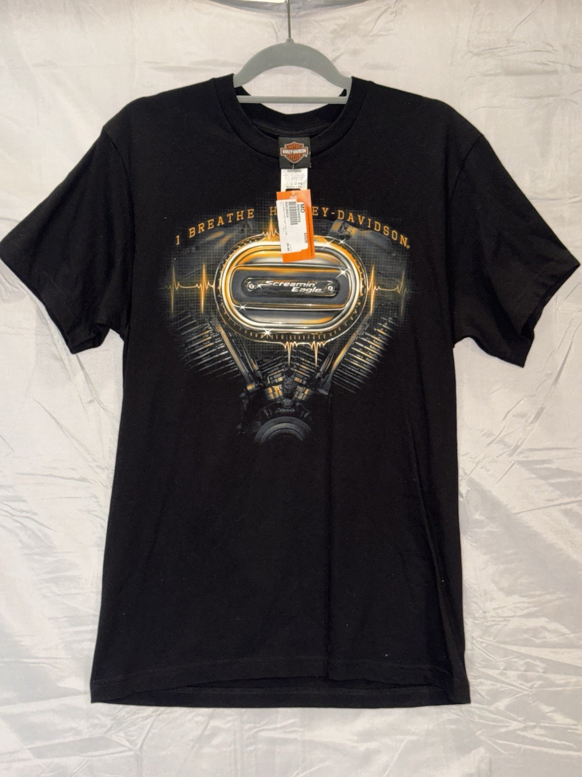 Harley Davidson T-Shirt Screamin Eagle Wolverine Clinton Twp MI Made in USA Harley Davidson T-Shirt Screamin Eagle Wolverine Clinton Twp MI Made in USA