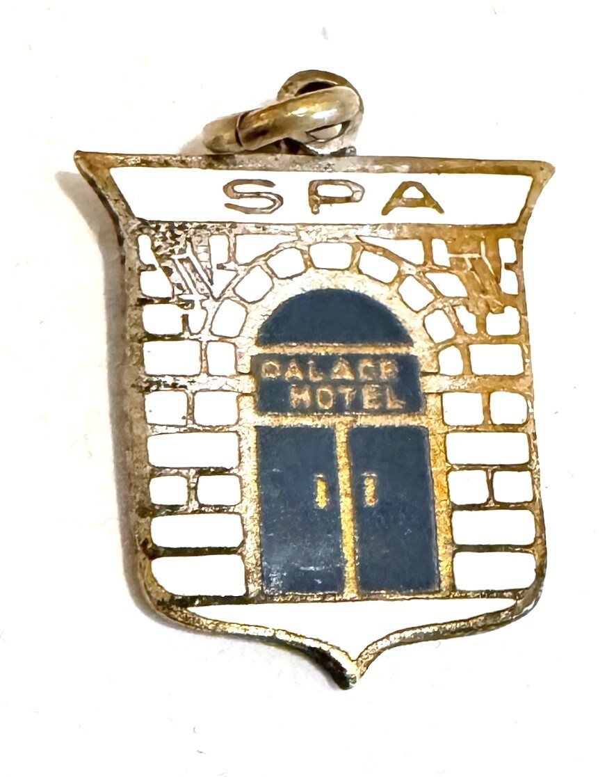 Vintage Palace Hotel Spa Enamel Brass Charm Vintage Palace Hotel Spa Enamel Brass Charm