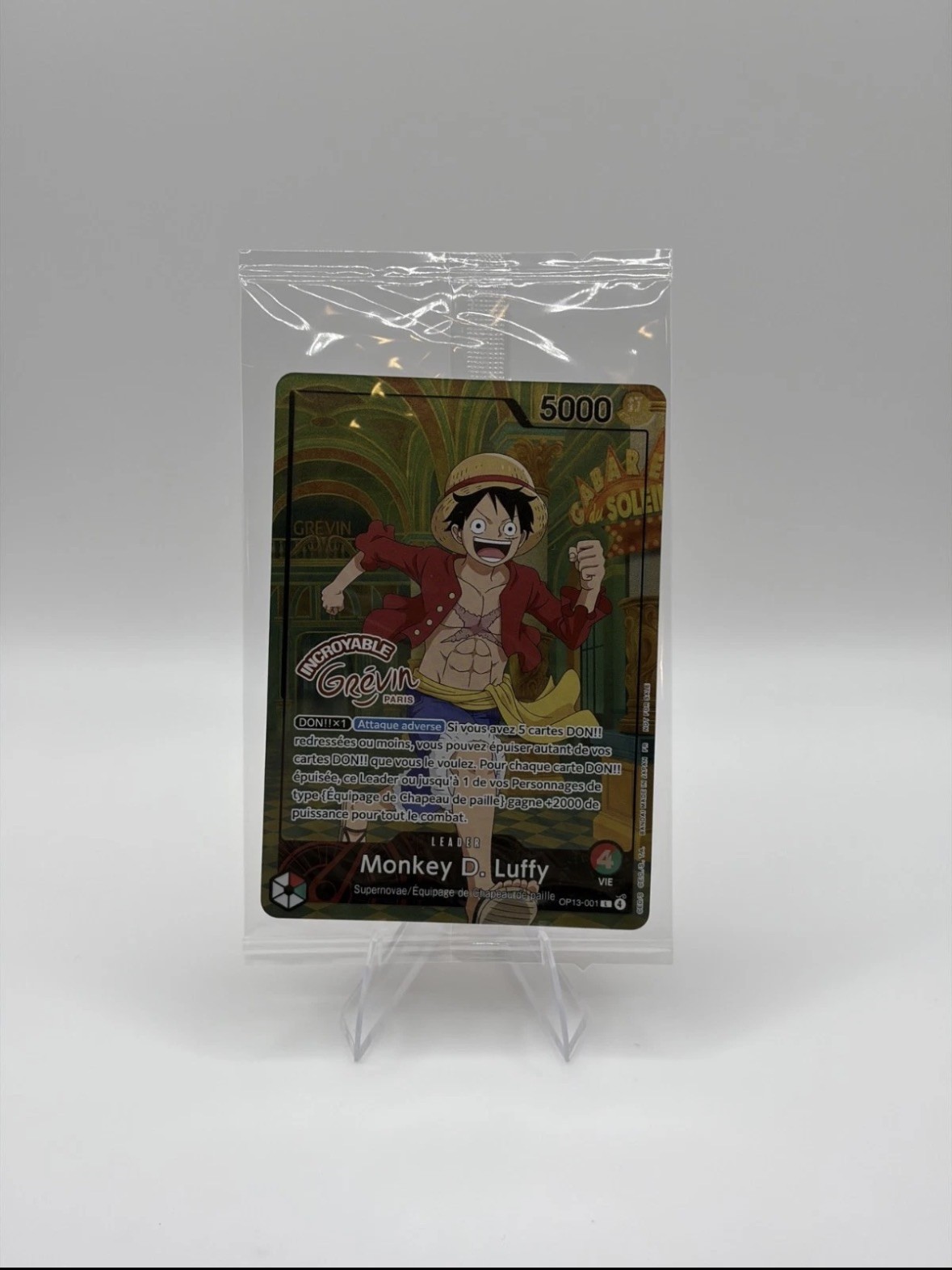 One Piece Monkey D Luffy OP13-001 X Museum Musee Grevin Promo Paris Exclusive One Piece Monkey D Luffy OP13-001 X Museum Musee Grevin Promo Paris Exclusive