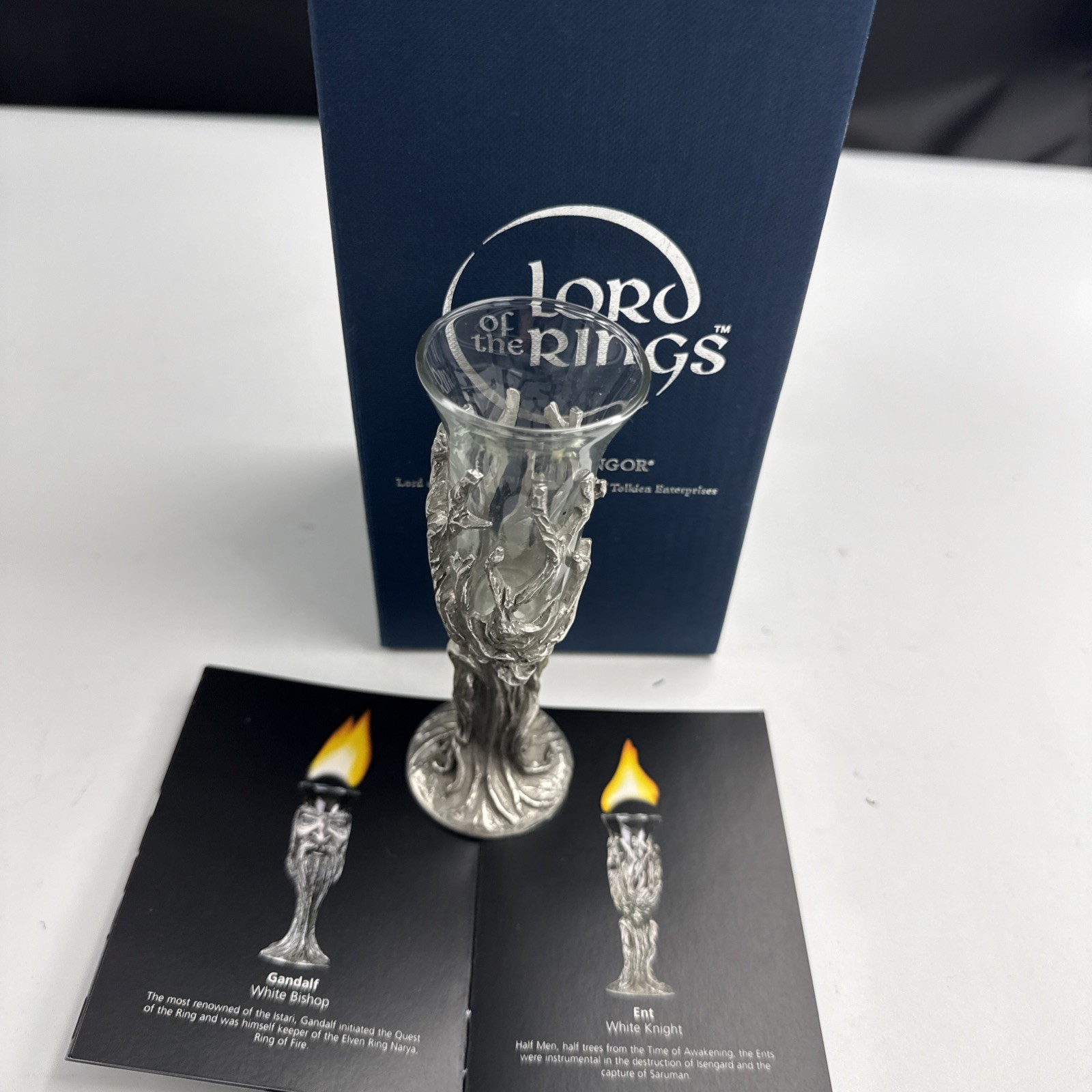 Royal Selangor Lord of the Rings Shot Glass Ent 2001 Pewter NIB