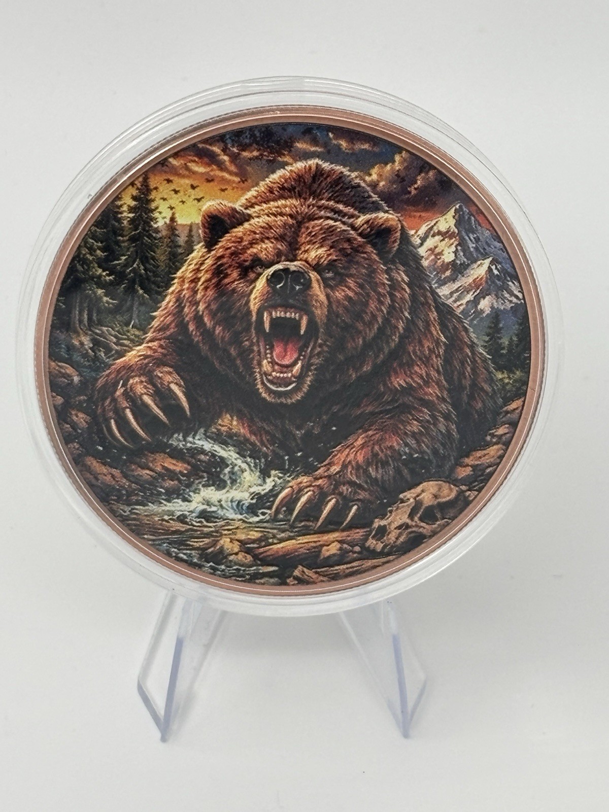The Limited Mintage 2020 5 AVDP oz .999 Copper Round Bear Claw Design The Limited Mintage 2020 5 AVDP oz .999 Copper Round Bear Claw Design