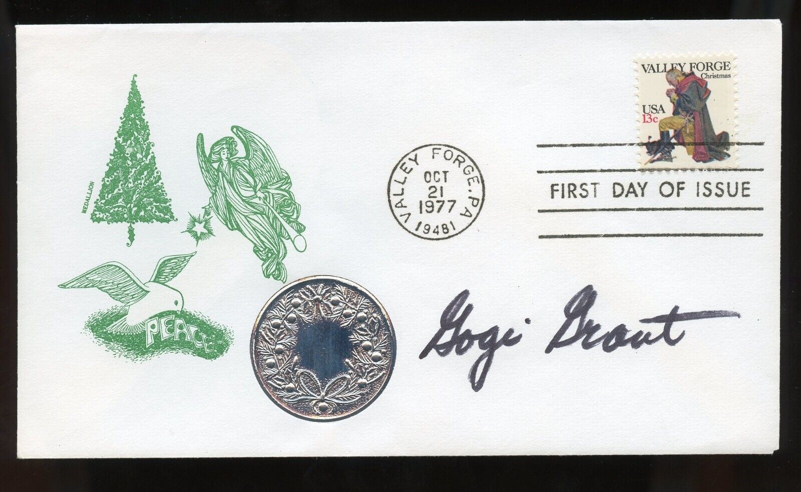 Gogi Grant d2016 signed autograph Pop Singer The Wayward Wind First Day Cover