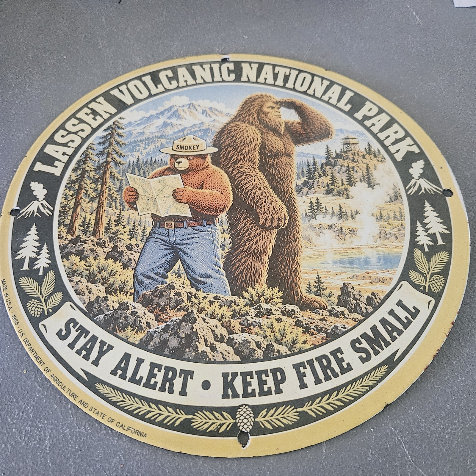 VINTAGE 1955 LASSEN VOLCANIC NATIONAL PARK 12
