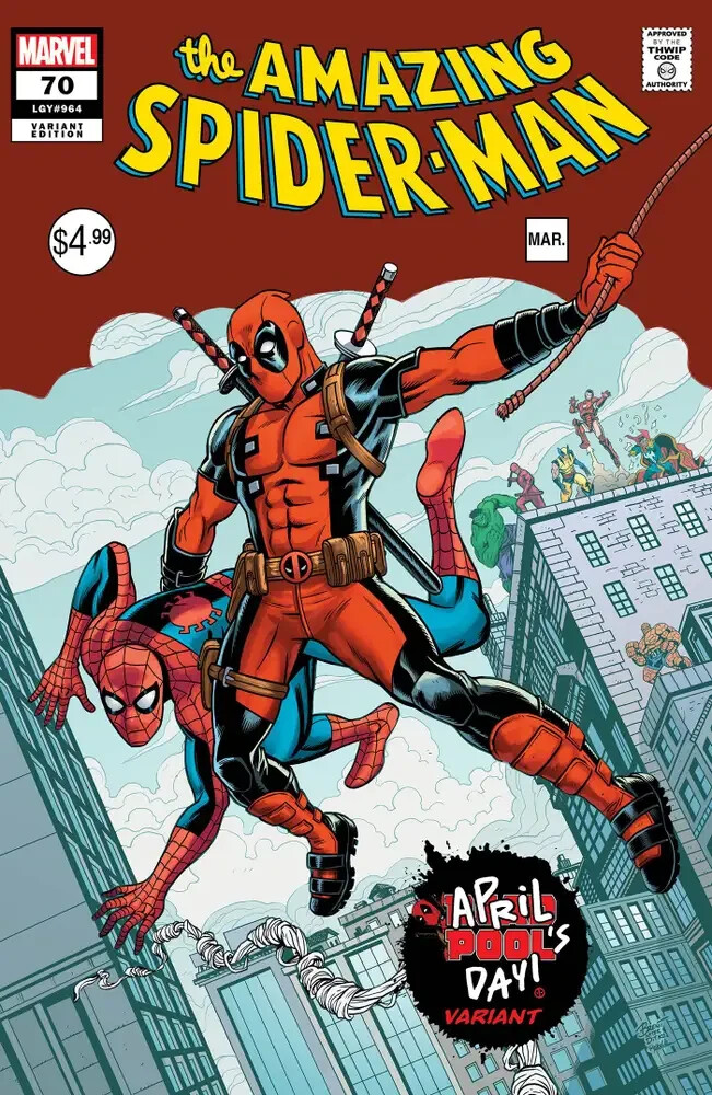 AMAZING SPIDER-MAN #70 (DEADPOOL APRIL FOOLS AF #15 HOMAGE VARIANT) COMIC AMAZING SPIDER-MAN #70 (DEADPOOL APRIL FOOLS AF #15 HOMAGE VARIANT) COMIC