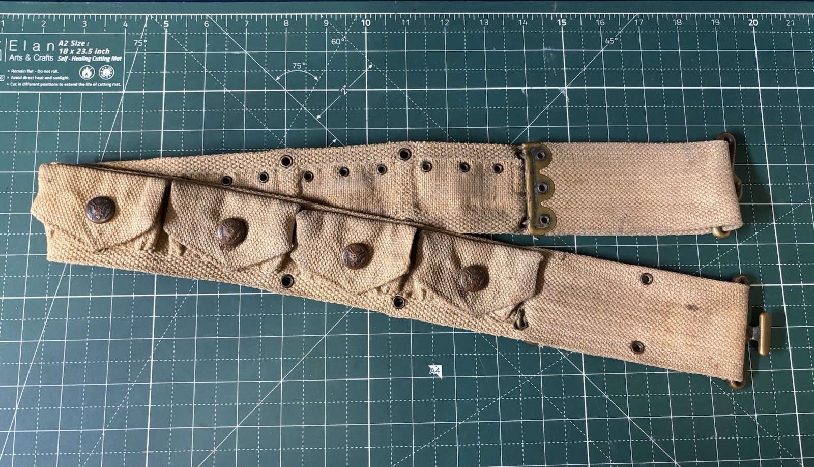 Pre WW1 Ultra Rare US Army Eagle Snap Revolver Ammo Belt Pre WW1 Ultra Rare US Army Eagle Snap Revolver Ammo Belt