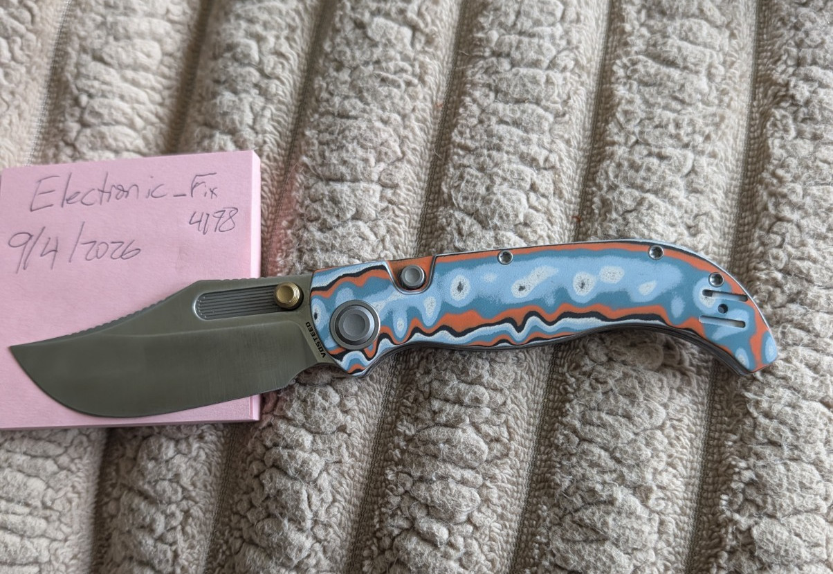 Vosteed Naga EDC Pocketknife Bamboo Scales S35VN Blade Steel Excellent Condition Vosteed Naga EDC Pocketknife Bamboo Scales S35VN Blade Steel Excellent Condition