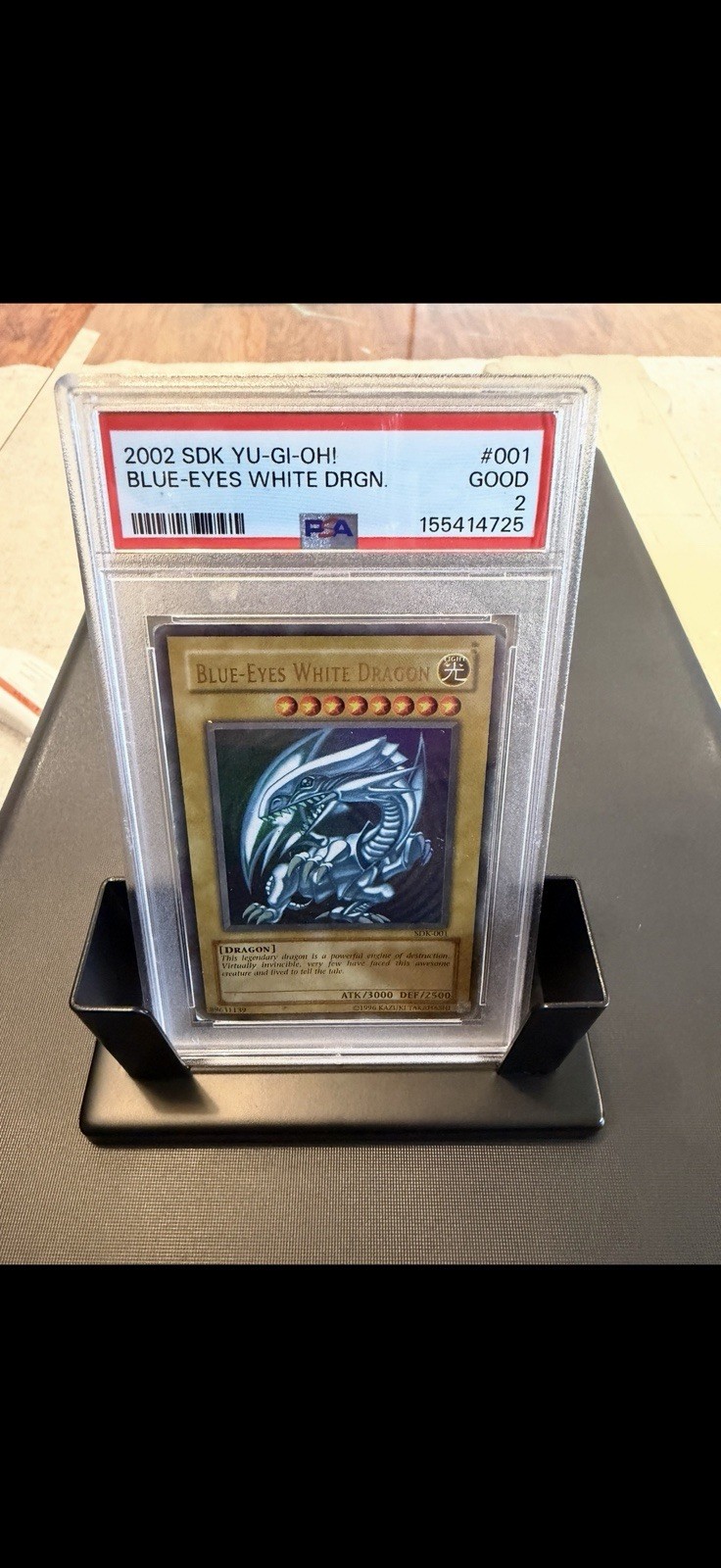 Konami 2002 Yu-Gi-Oh SDK Blue-Eyes White Dragon #001 PSA Graded 155414725 Konami 2002 Yu-Gi-Oh SDK Blue-Eyes White Dragon #001 PSA Graded 155414725