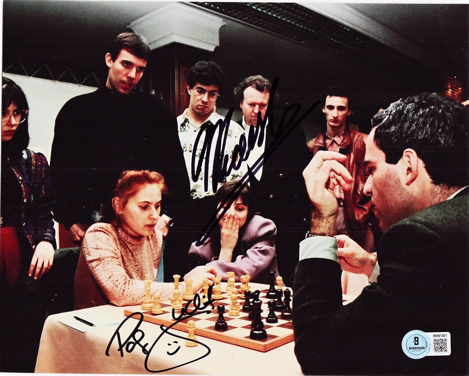 GARRY KASPAROV JUDIT POLGAR SIGNED AUTOGRAPH 8x10 CHESS GRANDMASTER BECKETT COA GARRY KASPAROV JUDIT POLGAR SIGNED AUTOGRAPH 8x10 CHESS GRANDMASTER BECKETT COA