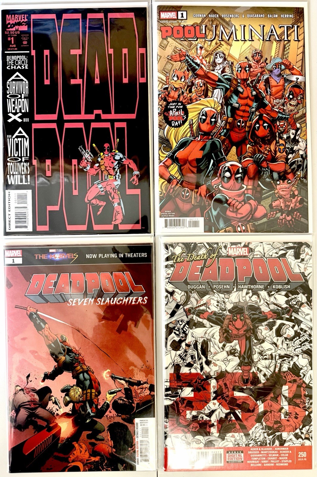 Deadpool #1 Comic Lot The Circle Chase 1993 1st Solo Series Marvel Comics VF NM