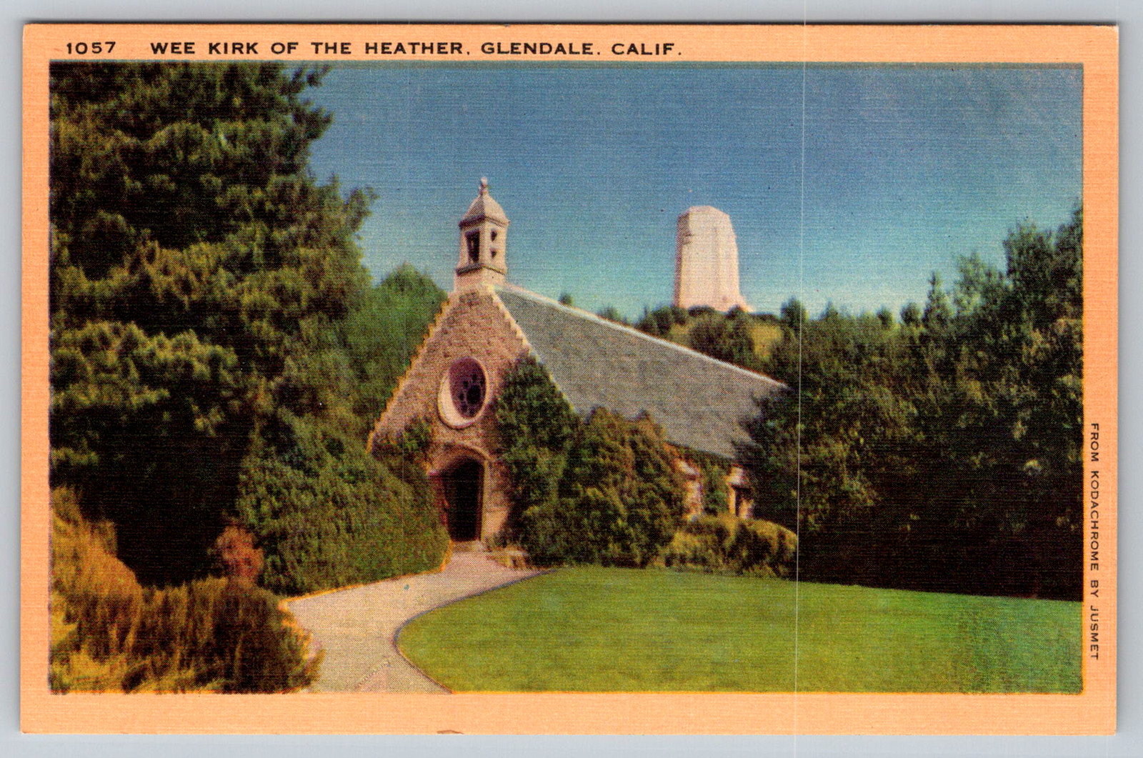 c1940s Wee Kirk Heather Glendale Los Angeles California Postcard c1940s Wee Kirk Heather Glendale Los Angeles California Postcard