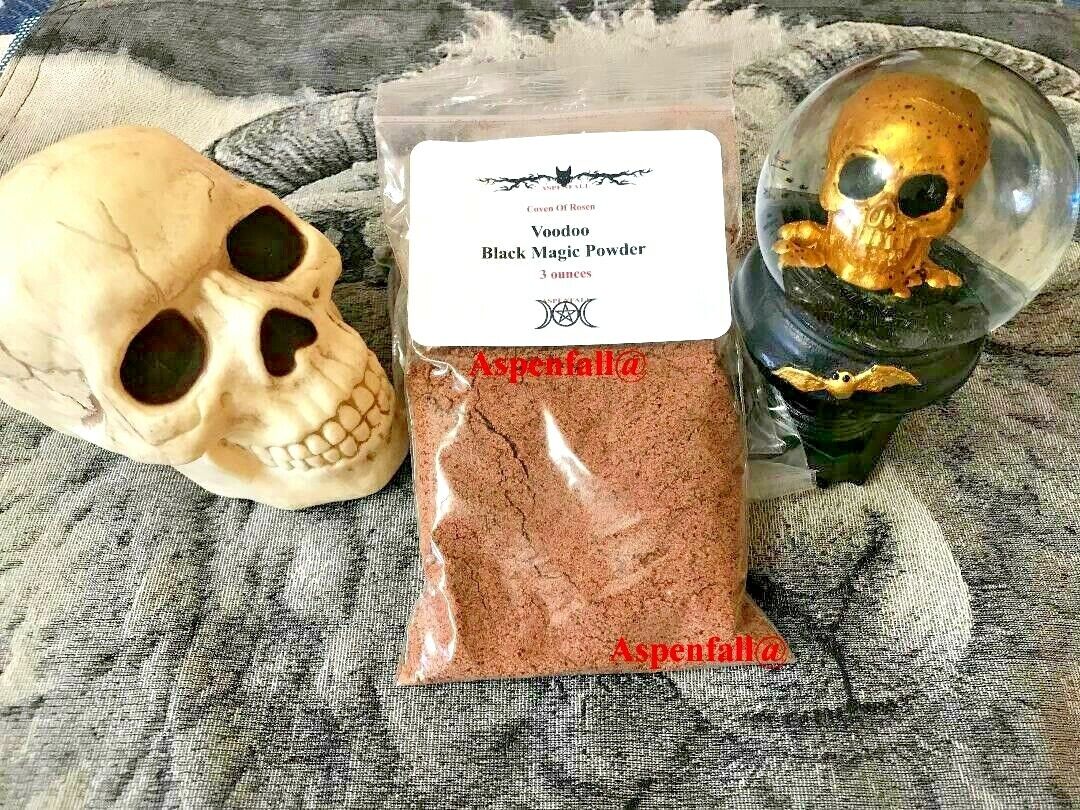 Fresh 3 ounces~Witches Apothecary Voodoo Hot Foot/Root Powder Black Magic Powder
