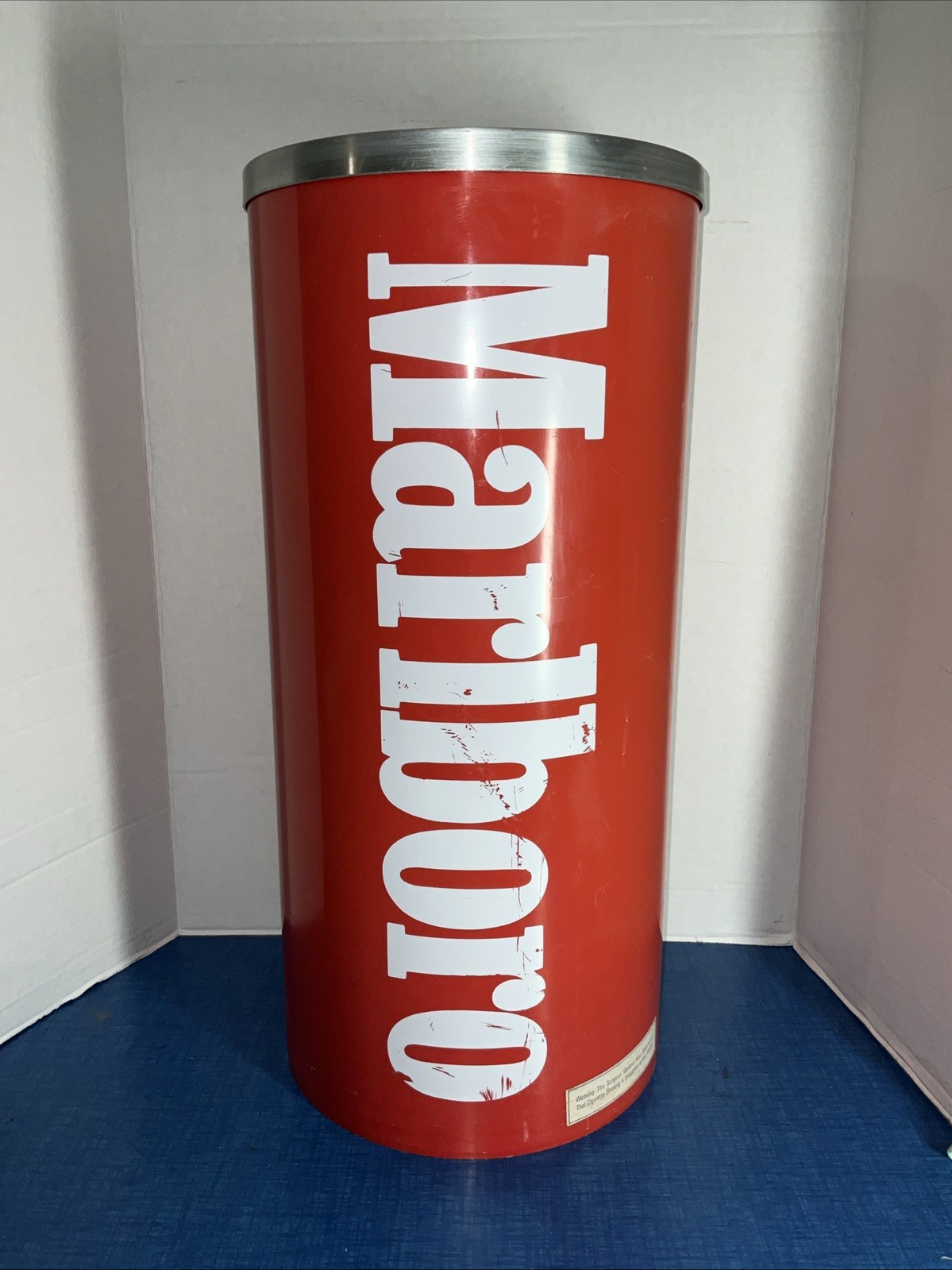 Vintage Marlboro Tube Ashtray Phillip Morris Tall Standing Floor Ashtray Vintage Marlboro Tube Ashtray Phillip Morris Tall Standing Floor Ashtray