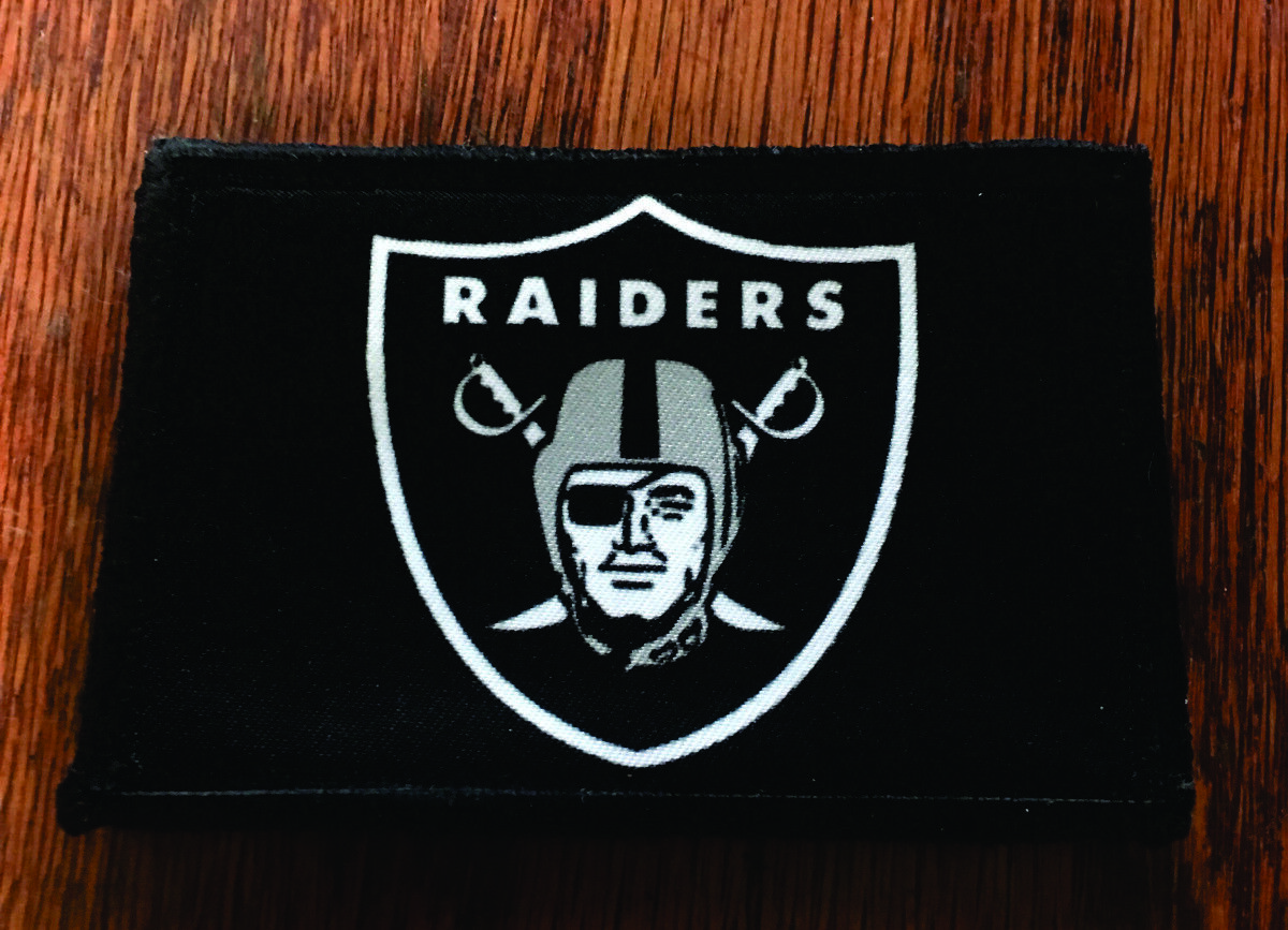 Vintage Oakland Raiders Football Morale Patch Tactical Military Army Flag USA
