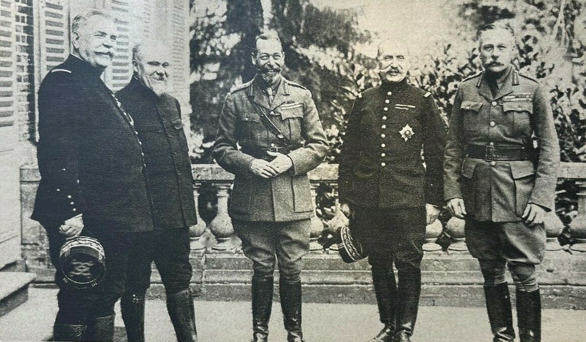 1916 Vintage WWI Illustration General Joffre President Poincare King George 1916 Vintage WWI Illustration General Joffre President Poincare King George