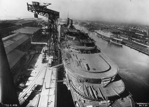The new French transatlantic liner Normandie only CGT vessel to wi- Old Photo The new French transatlantic liner Normandie only CGT vessel to wi- Old Photo