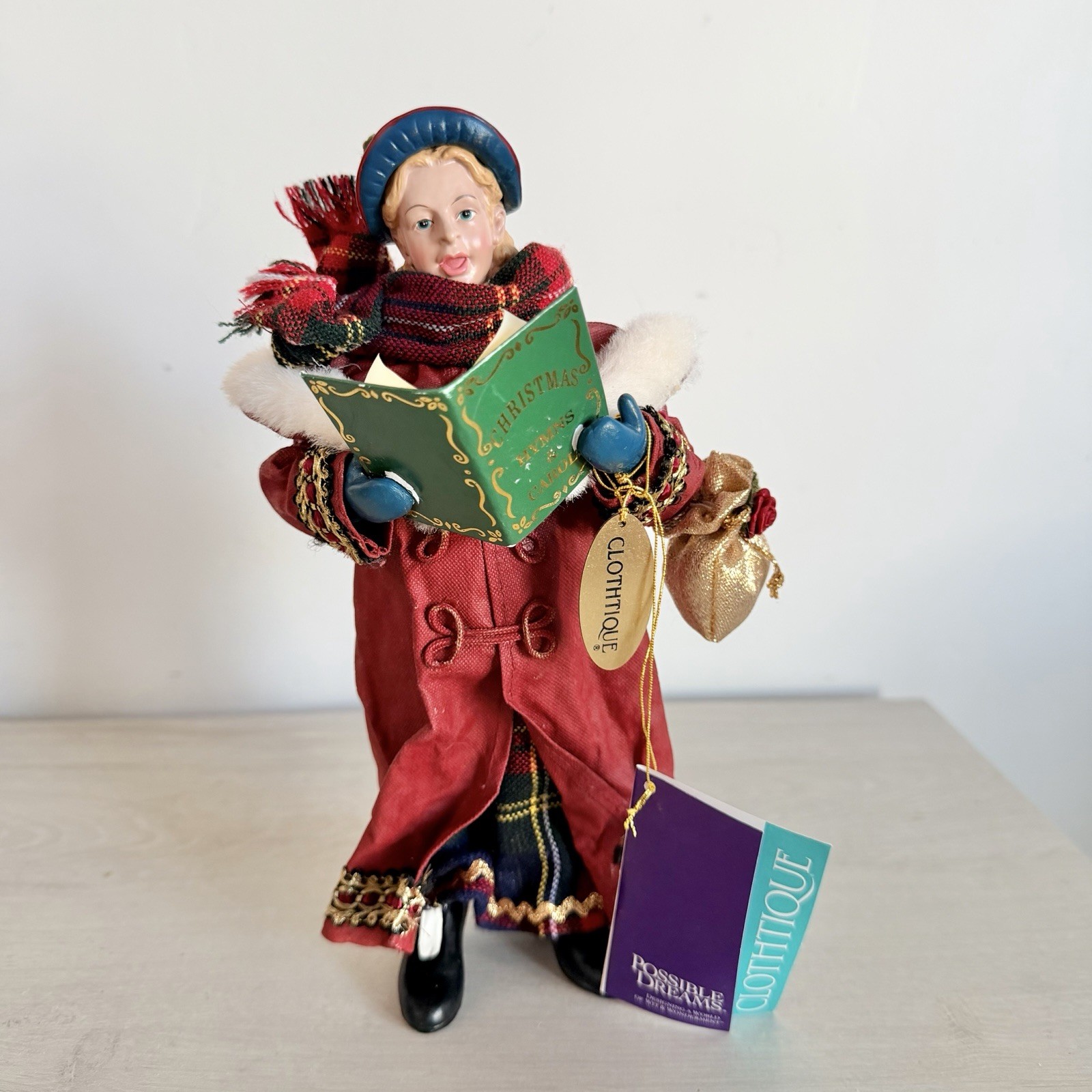 Possible Dreams Clothtique Madelene 2001 Old World Christmas Caroler 9” w/ Tags Possible Dreams Clothtique Madelene 2001 Old World Christmas Caroler 9” w/ Tags