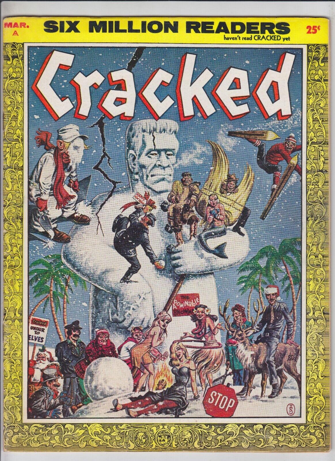 Cracked #8 FN; Globe | March 1959 magazine - Carl Burgos - Gray Morrow 
