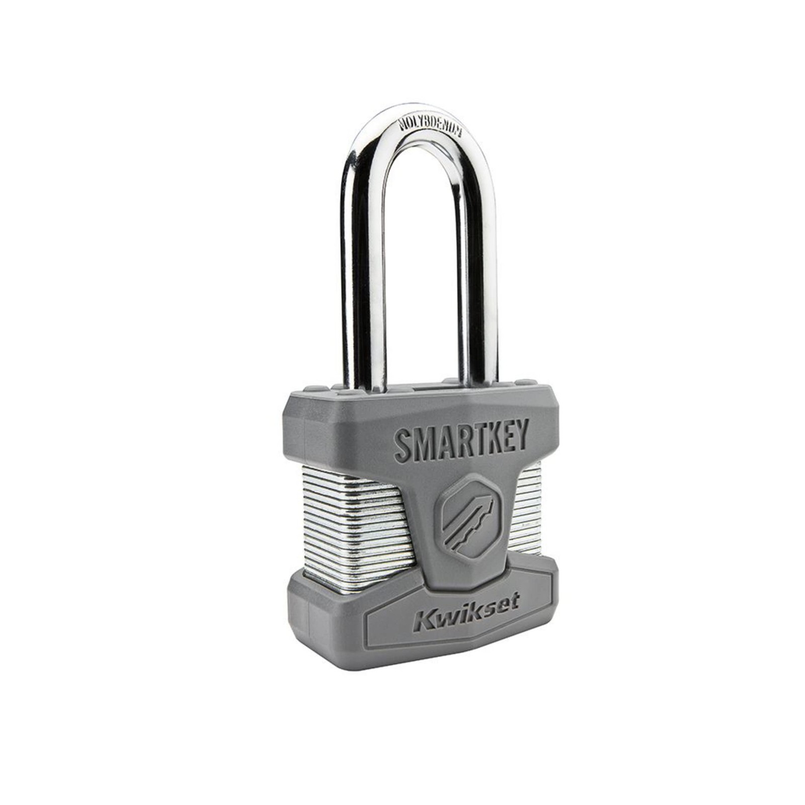 Kwikset Previous Generation SmartKey Re-Keyable Laminated 50mm, Satin Chrome Kwikset Previous Generation SmartKey Re-Keyable Laminated 50mm, Satin Chrome