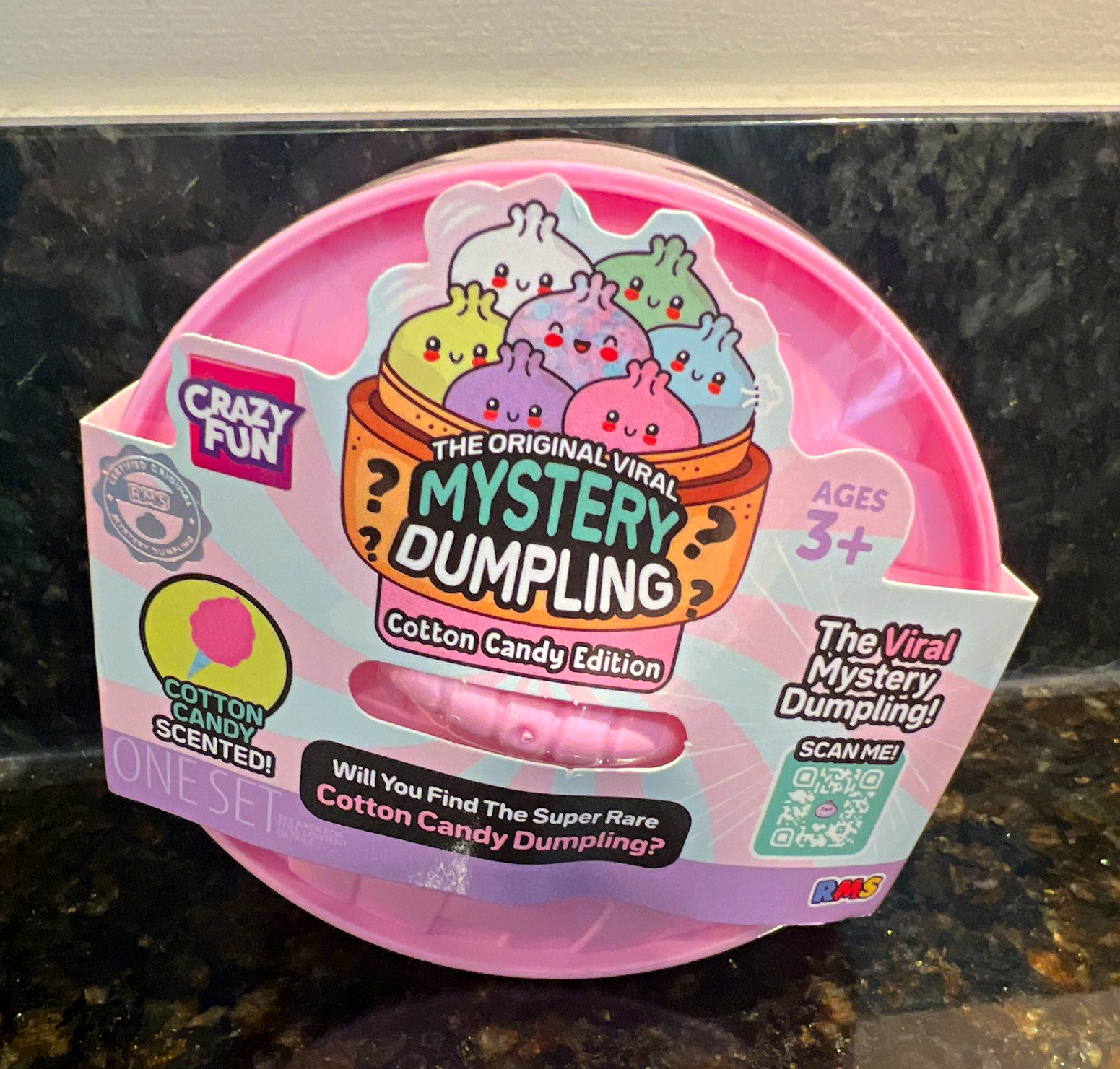 RMS Crazy Fun Mystery Dumpling Cotton Candy Scented Figure Pink 1 Pack SEALED RMS Crazy Fun Mystery Dumpling Cotton Candy Scented Figure Pink 1 Pack SEALED