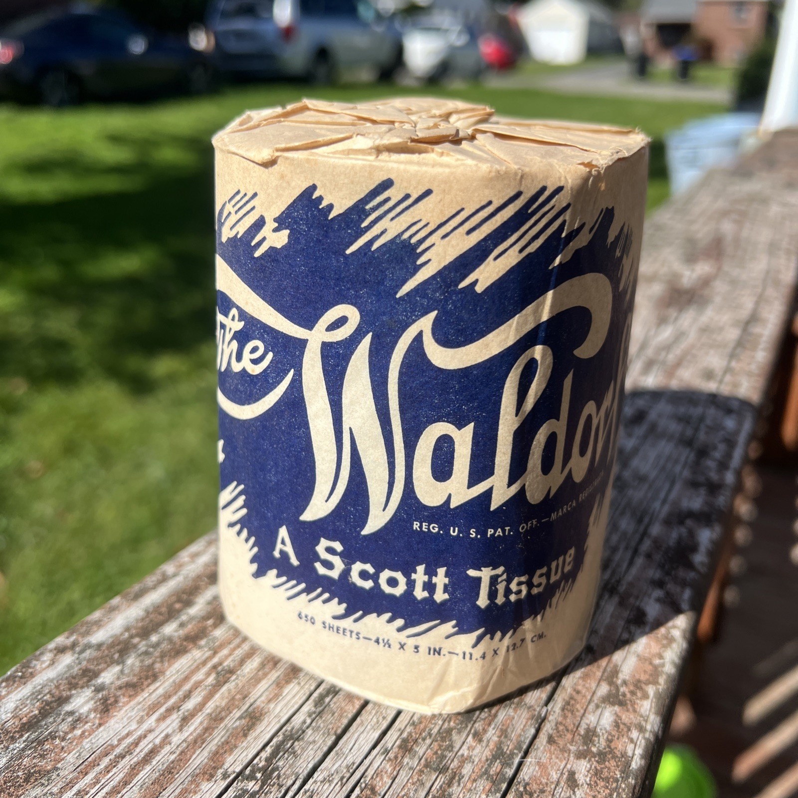 NOS Vintage WW2 Scott Waldorf Toilet Paper Advertising Roll Uncle Sam NOS Vintage WW2 Scott Waldorf Toilet Paper Advertising Roll Uncle Sam
