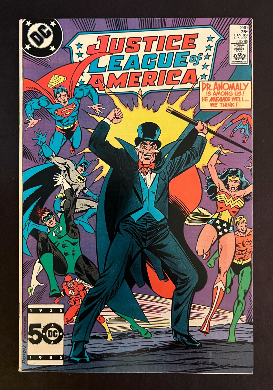 JUSTICE LEAGUE OF AMERICA #240 Hi-Grade Mike Sekowsky Art DC Comics 1985 JUSTICE LEAGUE OF AMERICA #240 Hi-Grade Mike Sekowsky Art DC Comics 1985