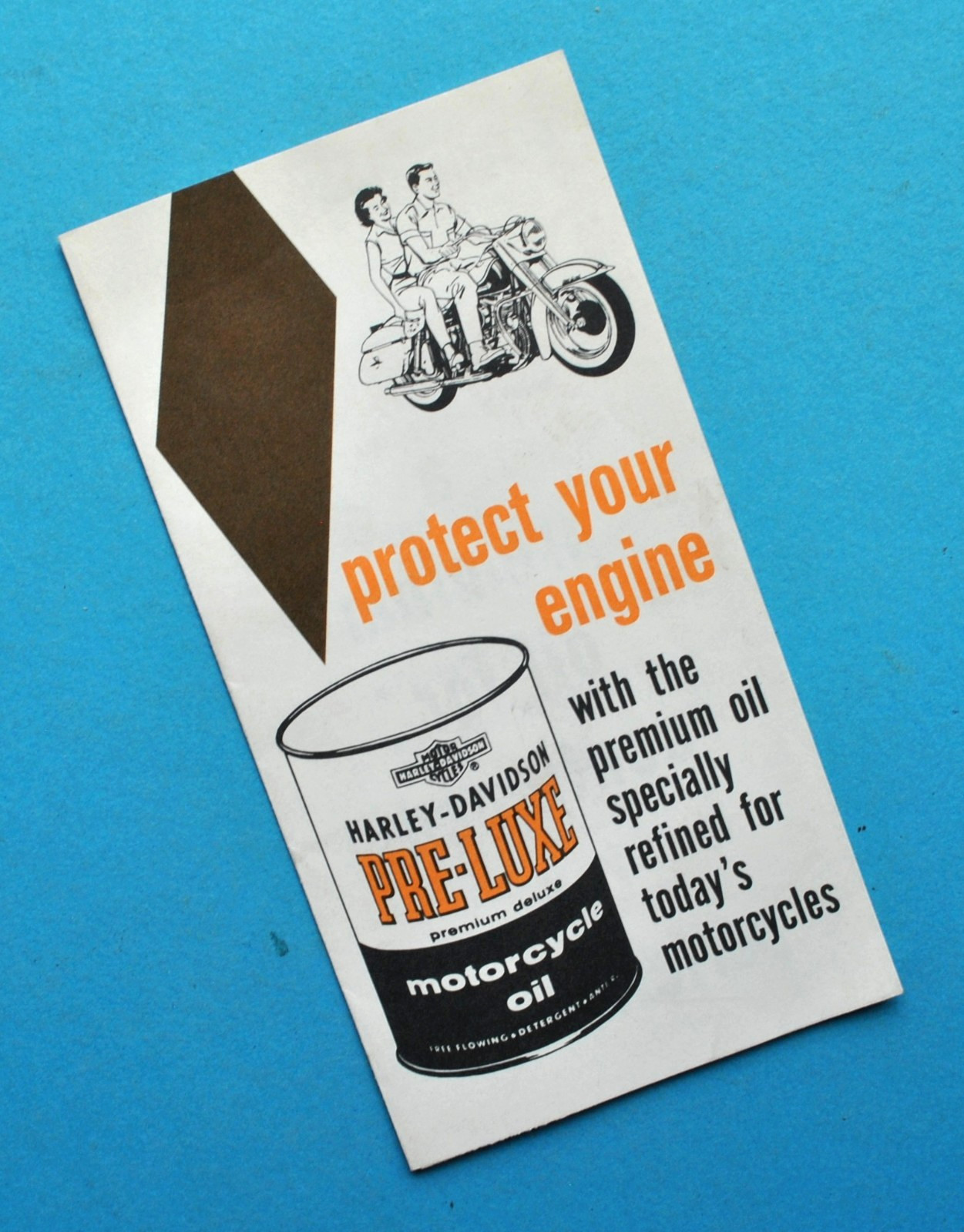 Original 1963 Harley Davidson Brochure Pre-Luxe Motorcycle Oil FL FLH XLH XLCH Original 1963 Harley Davidson Brochure Pre-Luxe Motorcycle Oil FL FLH XLH XLCH