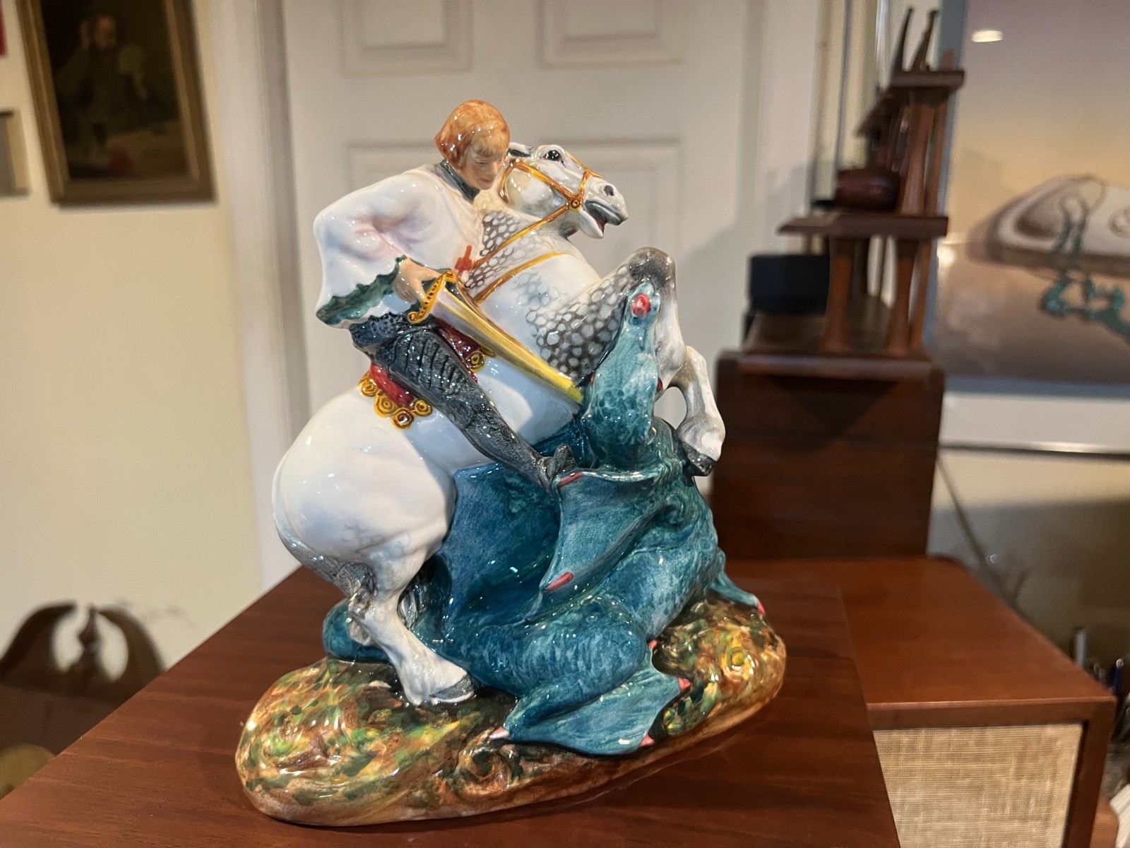 Vintage Royal Doulton St. George H.N. 2051 Hand Painted Porcelain Figurine Vintage Royal Doulton St. George H.N. 2051 Hand Painted Porcelain Figurine