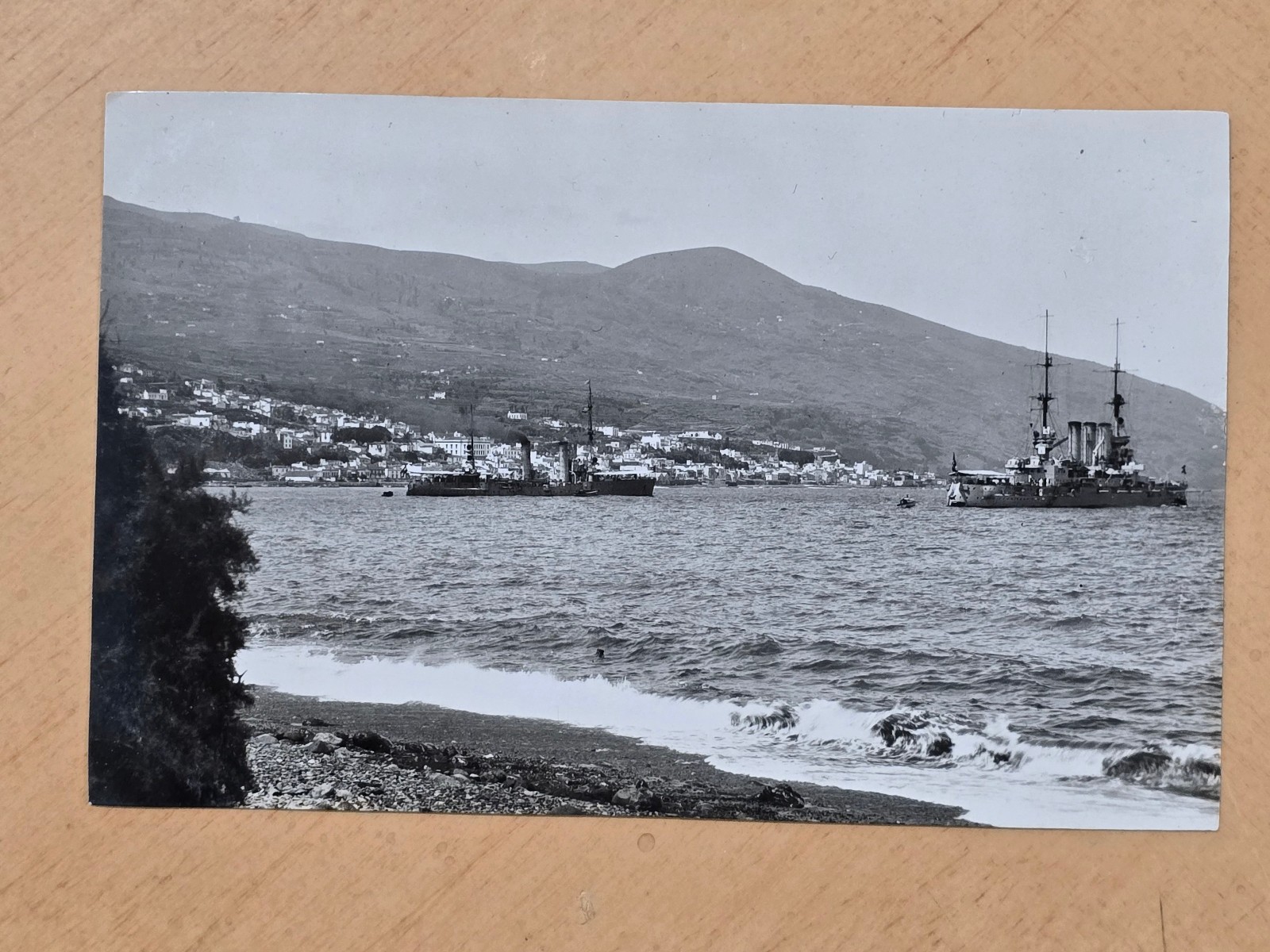 Greek Navy Flagship Georgios Averof Hydra-Class Battleship Balkan Wars Postcard