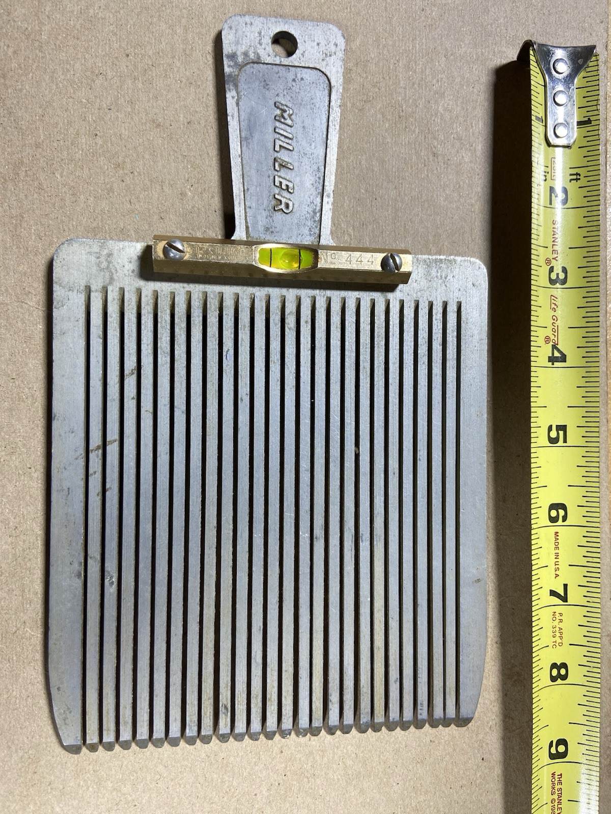 Vintage Miller Flat Top Comb Vintage Miller Flat Top Comb