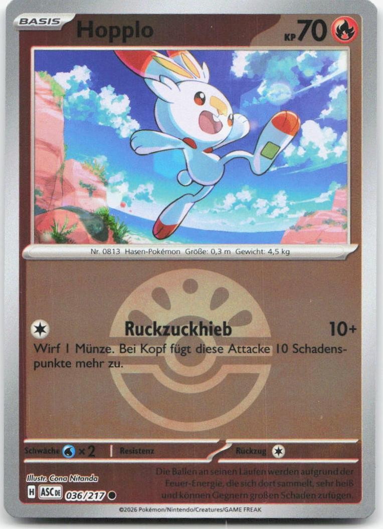 Pokemon Hopplo Exalted Heroes #36 NM DE Pokemon Hopplo Exalted Heroes #36 NM DE