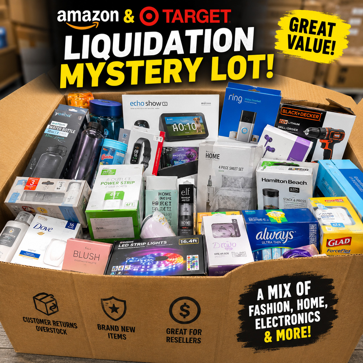 Target Liquidation Mystery Box – Mixed Retail Merchandise Bundle Target Liquidation Mystery Box – Mixed Retail Merchandise Bundle