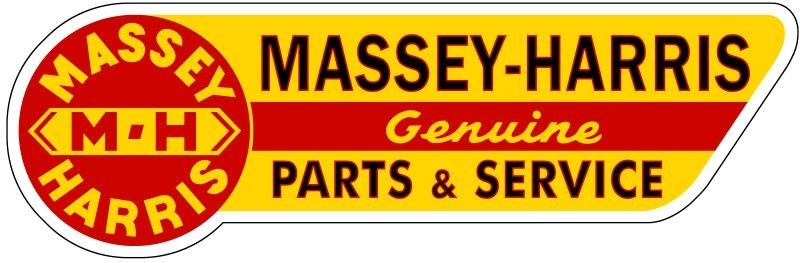 Massey Harris Tractors Genuine Parts & Svc. NEW Sign: 28 Massey Harris Tractors Genuine Parts & Svc. NEW Sign: 28