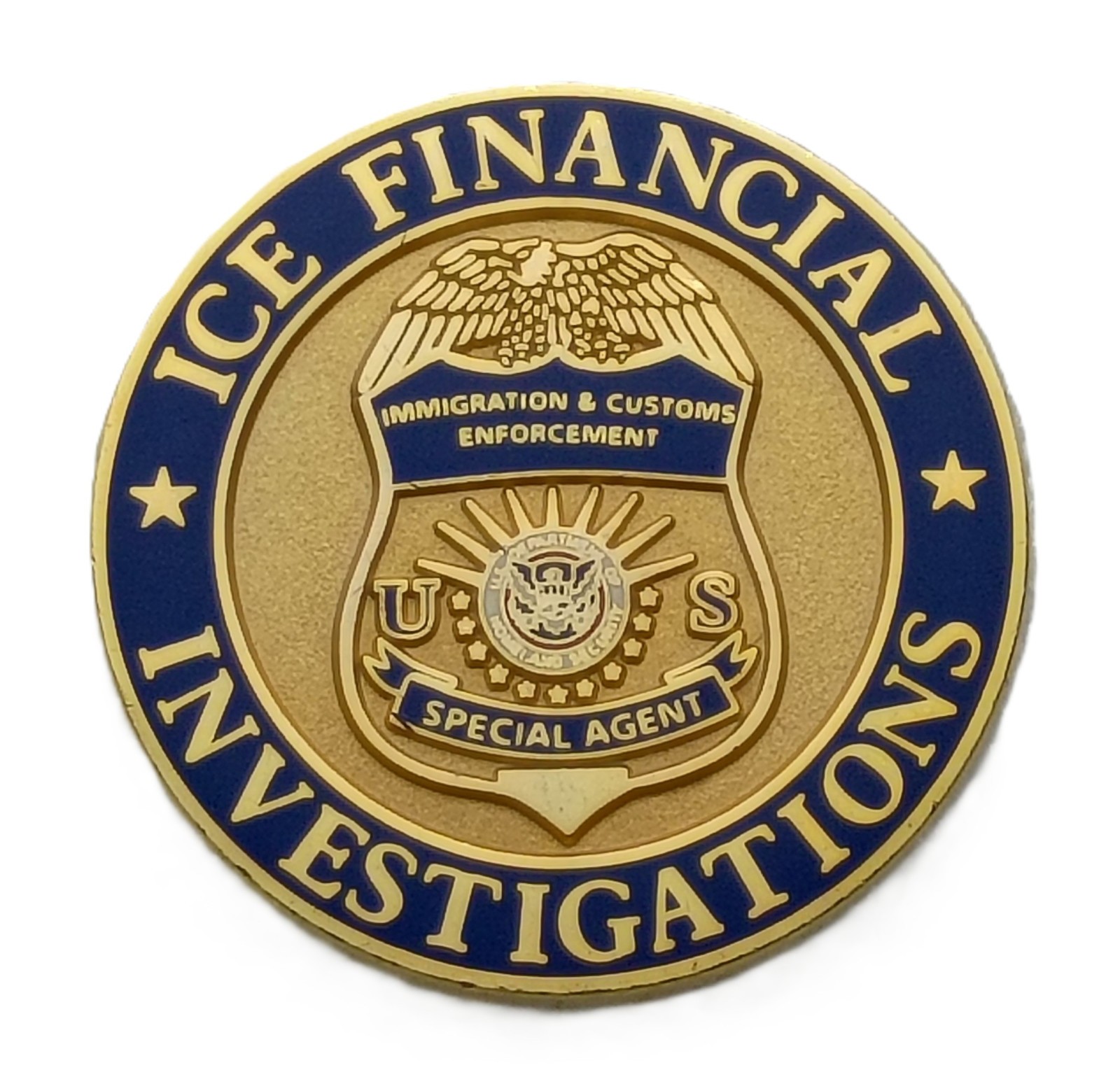 ICE Financial Investigations Challenge Coin ICE Financial Investigations Challenge Coin