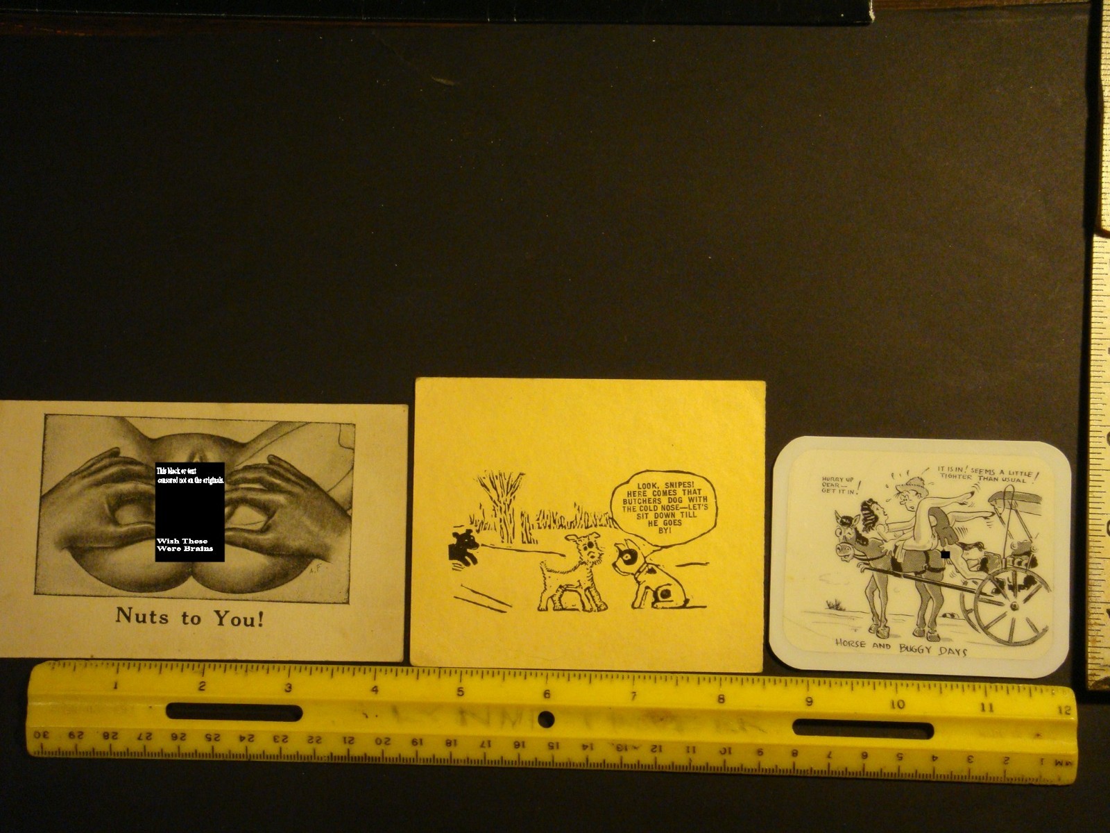 Rare Vtg 1940's Adult Humor Risque Cards Comic Dog Man Happy Horse Graphic Nude Rare Vtg 1940's Adult Humor Risque Cards Comic Dog Man Happy Horse Graphic Nude