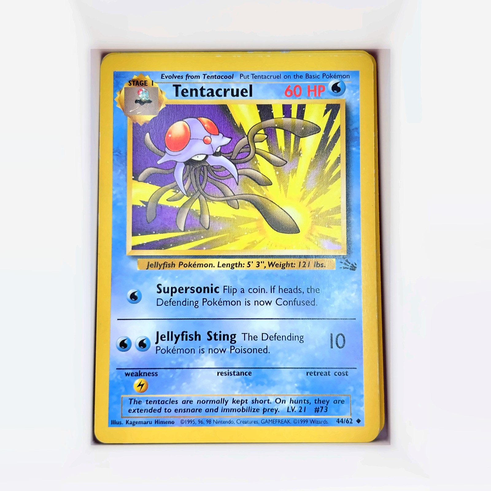 Pokemon TCG Tentacruel 44/62 Fossil Card [B11-13]