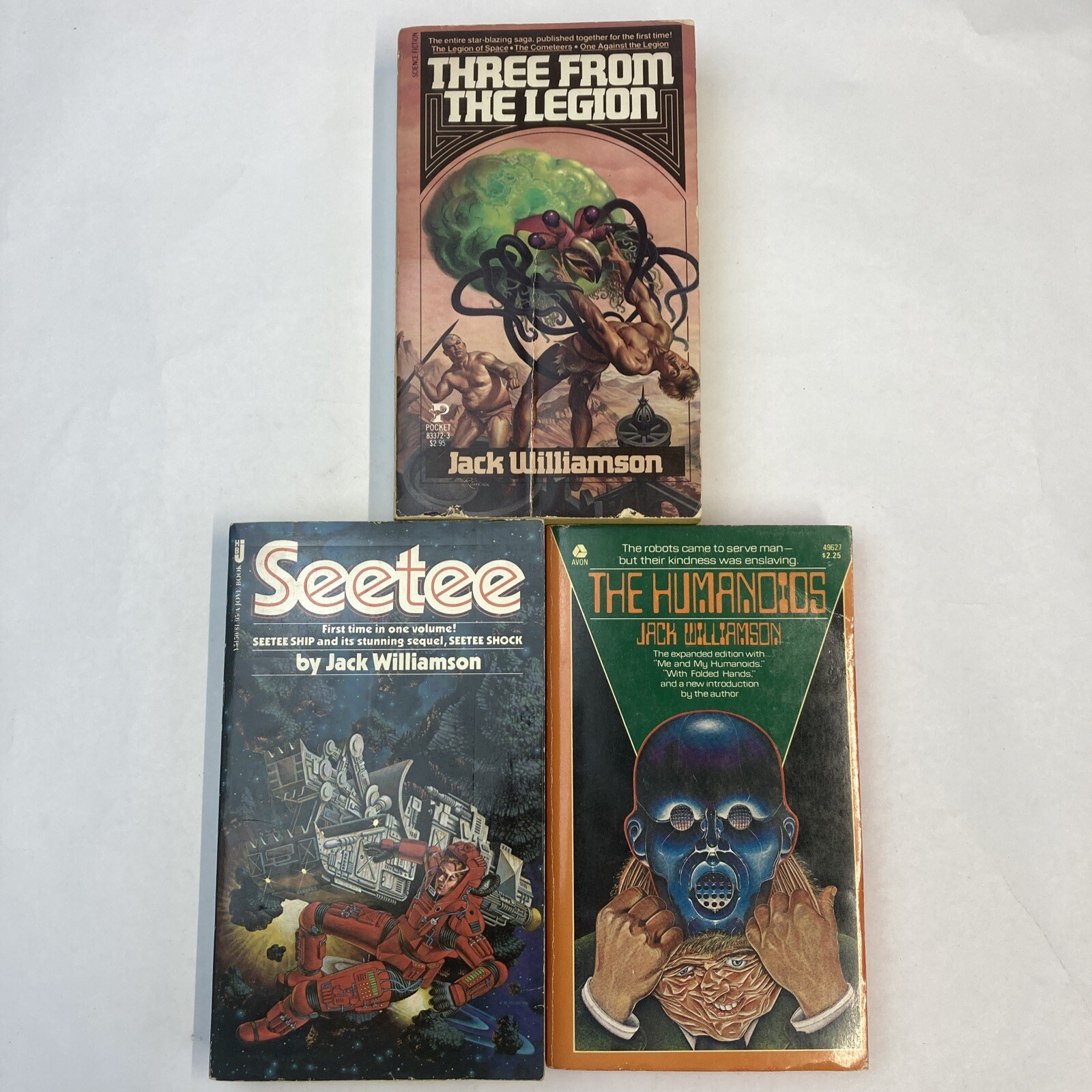 Jack Williamson Lot of 3 Three From Legion, SeeTee, The Humanoids Paperbacks Jack Williamson Lot of 3 Three From Legion, SeeTee, The Humanoids Paperbacks