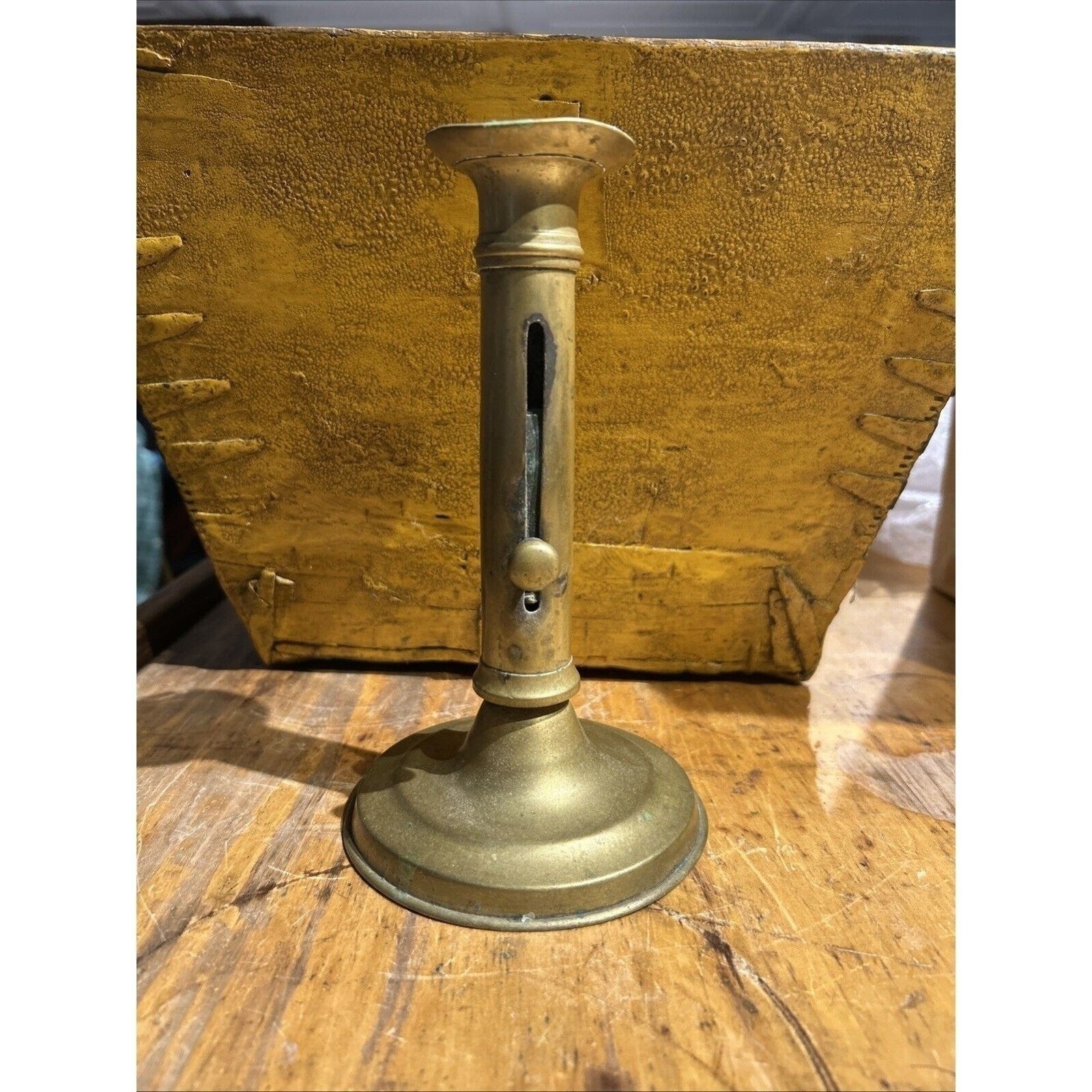 Antique Judaica Havdalah Brass Candle Holder 8\ Antique Judaica Havdalah Brass Candle Holder 8\
