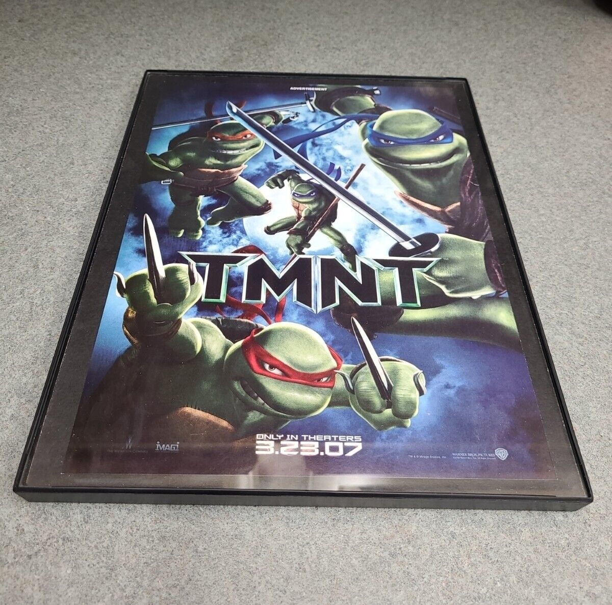Tmnt 2007 Print Ad Teenage Mutant Ninja Turtles Movie Framed 8.5x11 