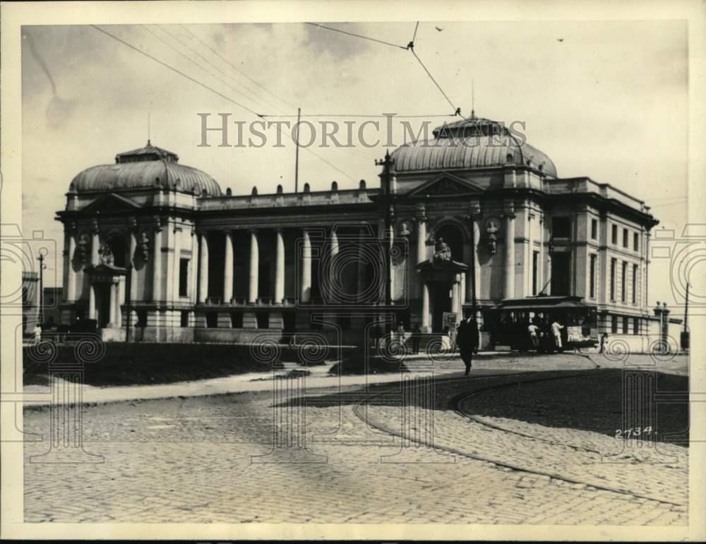 1929 Press Photo Mexican Federal Customs House, Vera Cruz held by Revolutionists 1929 Press Photo Mexican Federal Customs House, Vera Cruz held by Revolutionists