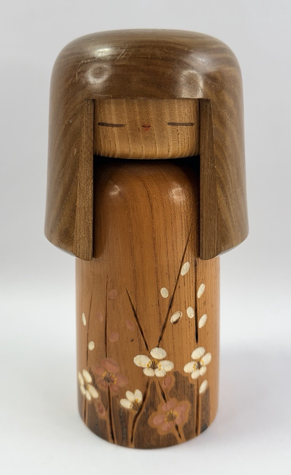 Signed Vintage Japanese Sosaku Kokeshi Doll Takeda Daisuke Carved Wood 7.5 Signed Vintage Japanese Sosaku Kokeshi Doll Takeda Daisuke Carved Wood 7.5