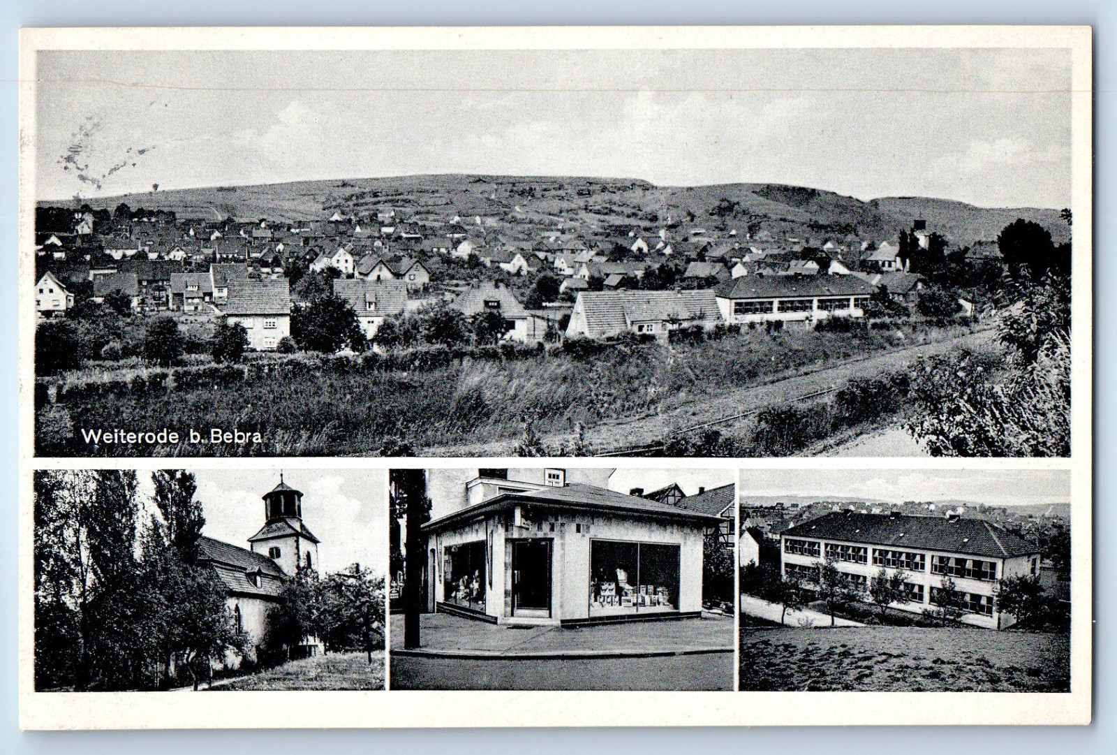 Hesse Germany Postcard Weiterode b. Bebra Multiview c1930\'s Vintage Posted Hesse Germany Postcard Weiterode b. Bebra Multiview c1930\'s Vintage Posted