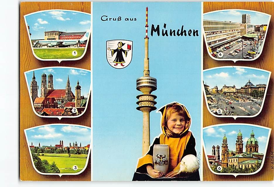 Postcard Gruß aus Munich Germany Postcard Gruß aus Munich Germany