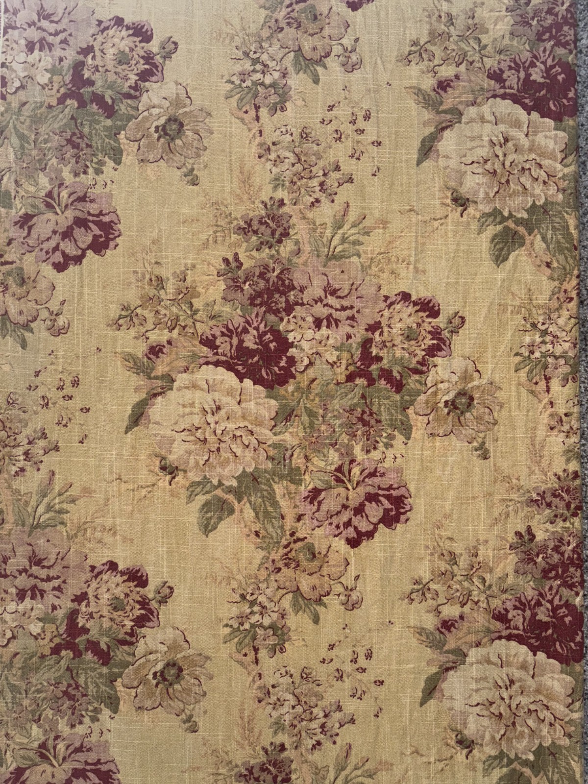 Vintage WAVERLY LINEN Fabric BALLAD BOUQUET 4.5YDS 52 Vintage WAVERLY LINEN Fabric BALLAD BOUQUET 4.5YDS 52